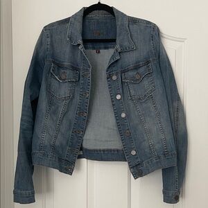 Kut from the Kloth Vintage Wash Blue Denim Jacket